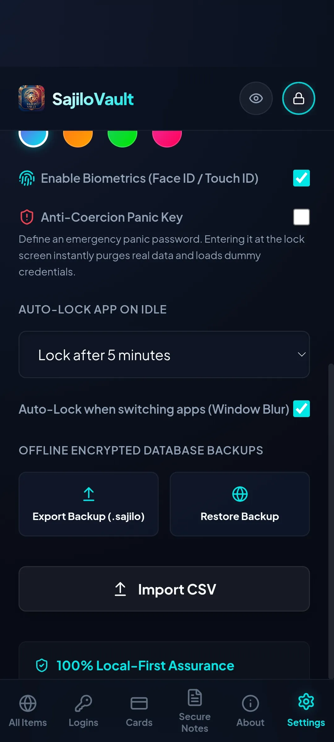Sajilo Vault screenshot 2